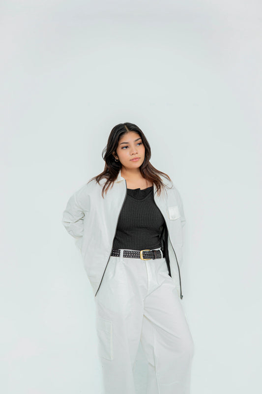 White Twill Cord-Set