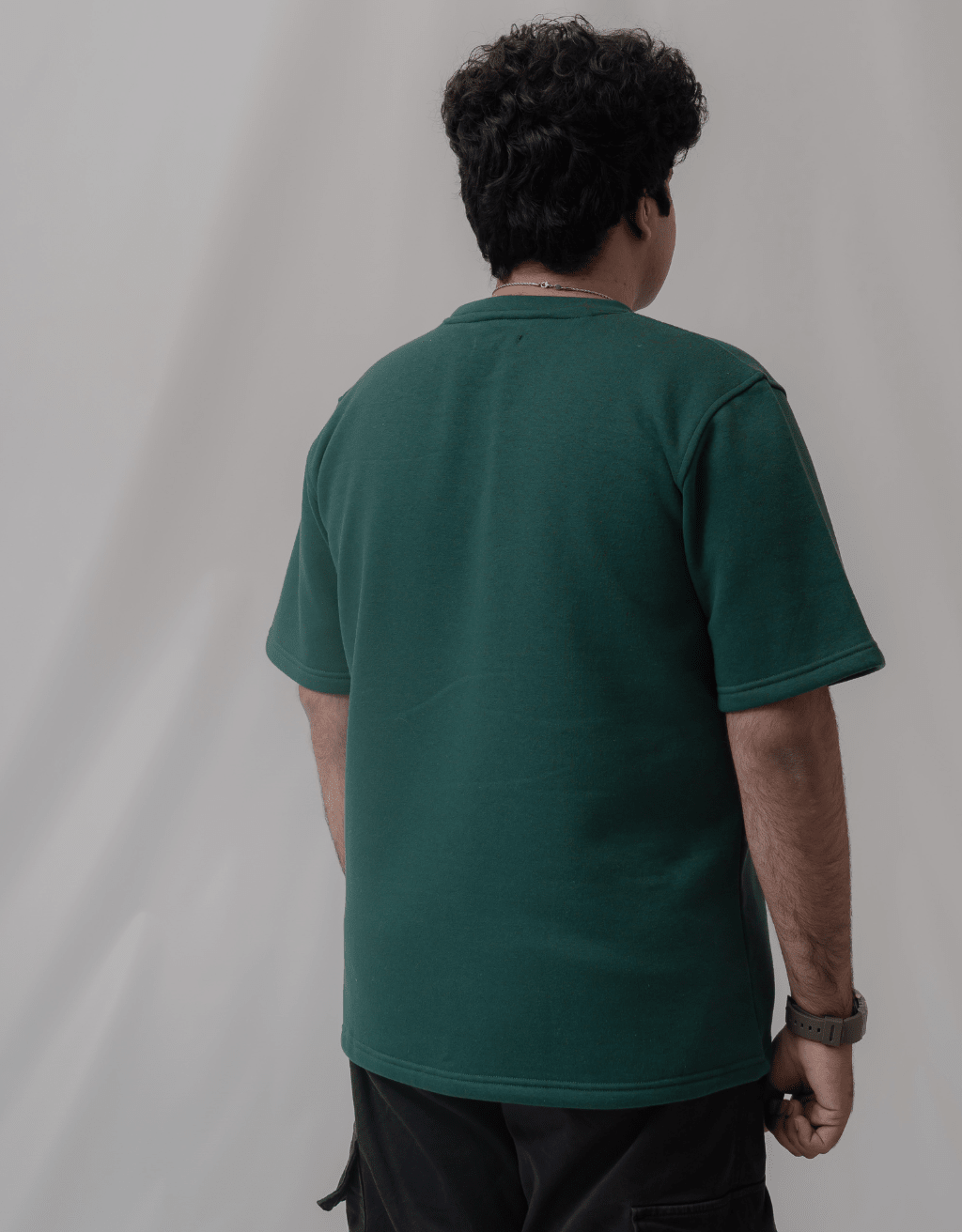 Fleece Round-Neck T-shirt - Boujee
