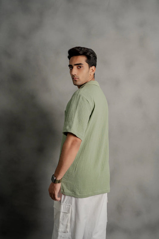 Matcha Cuban Shirt - Boujee