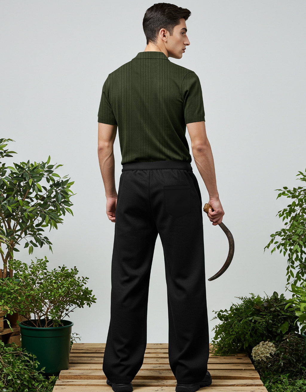 Black Baggy Trouser