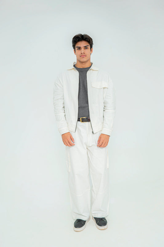 White Twill Cord-Set