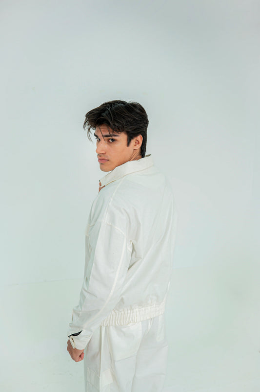 White Twill Jacket