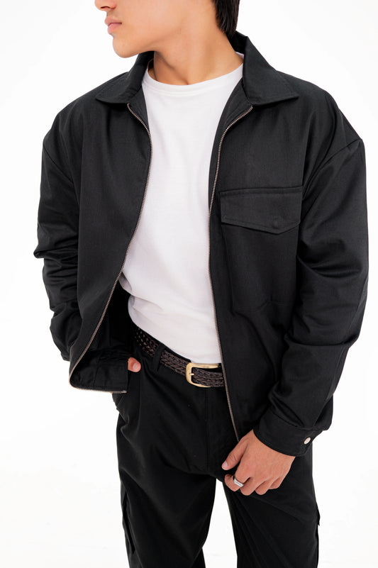 Black Twill Cord-Set