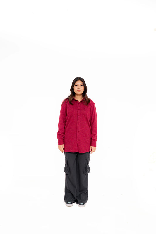 Maroon Button Down