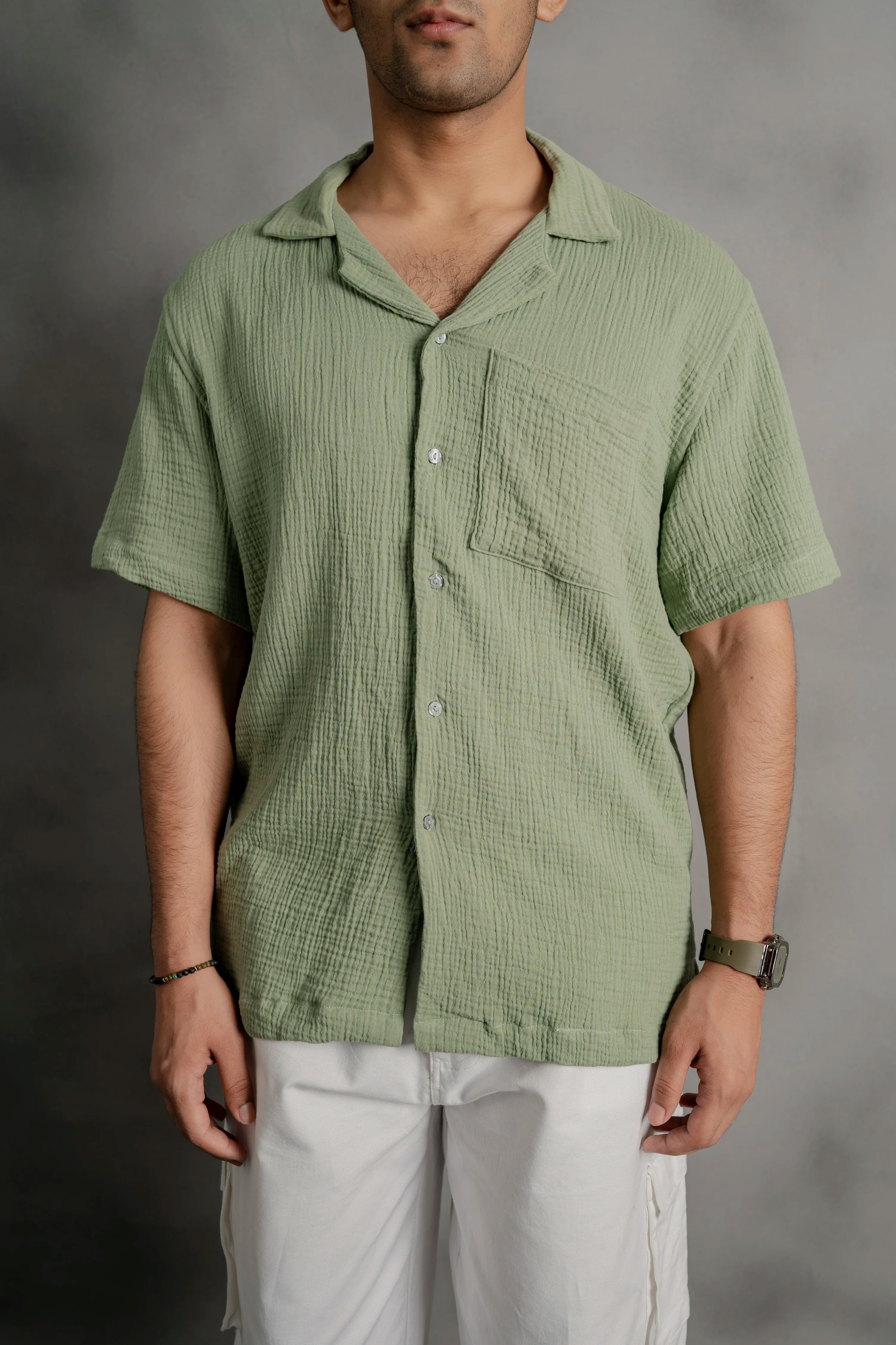 Matcha Cuban Shirt