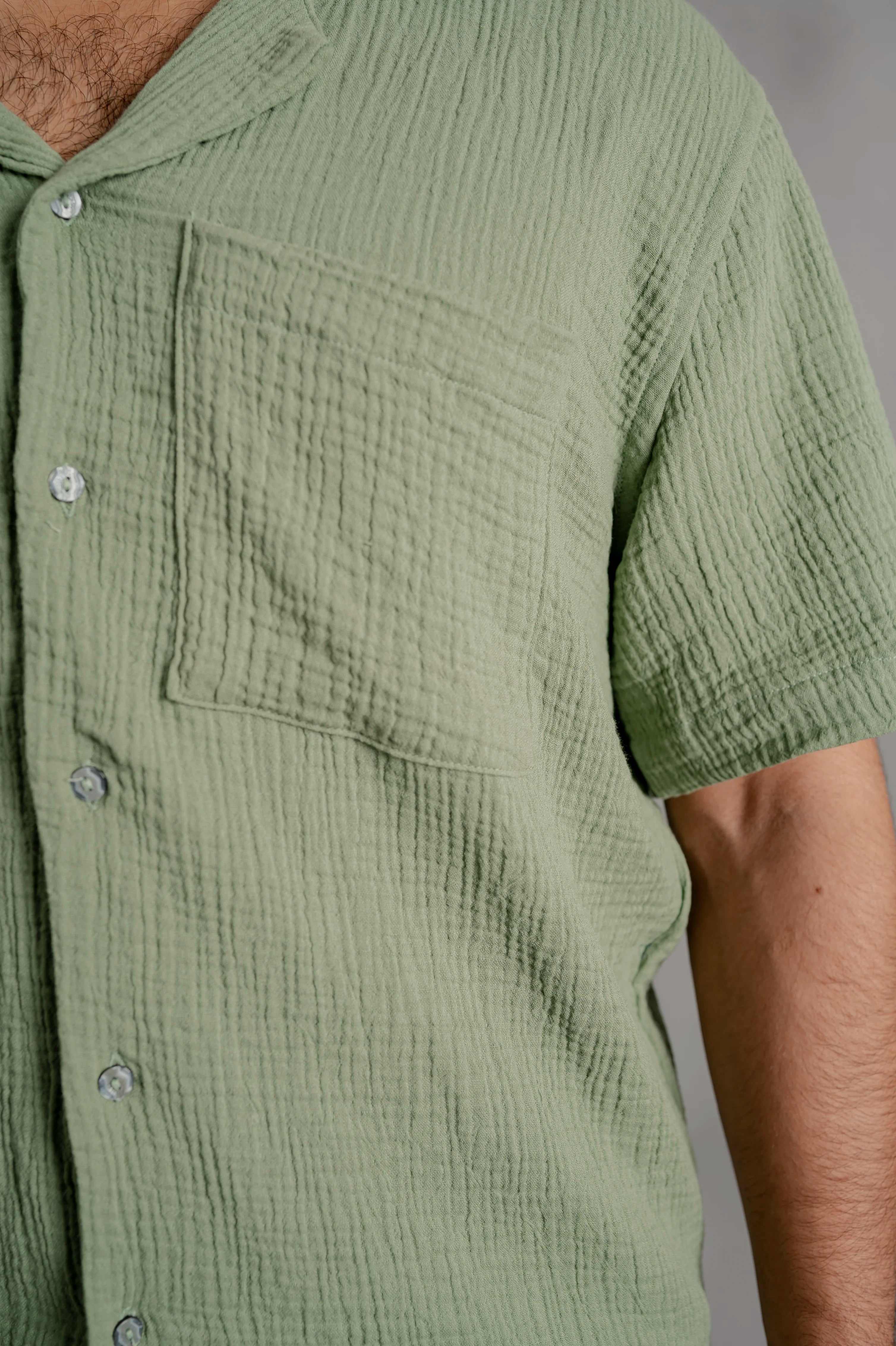 Matcha Cuban Shirt