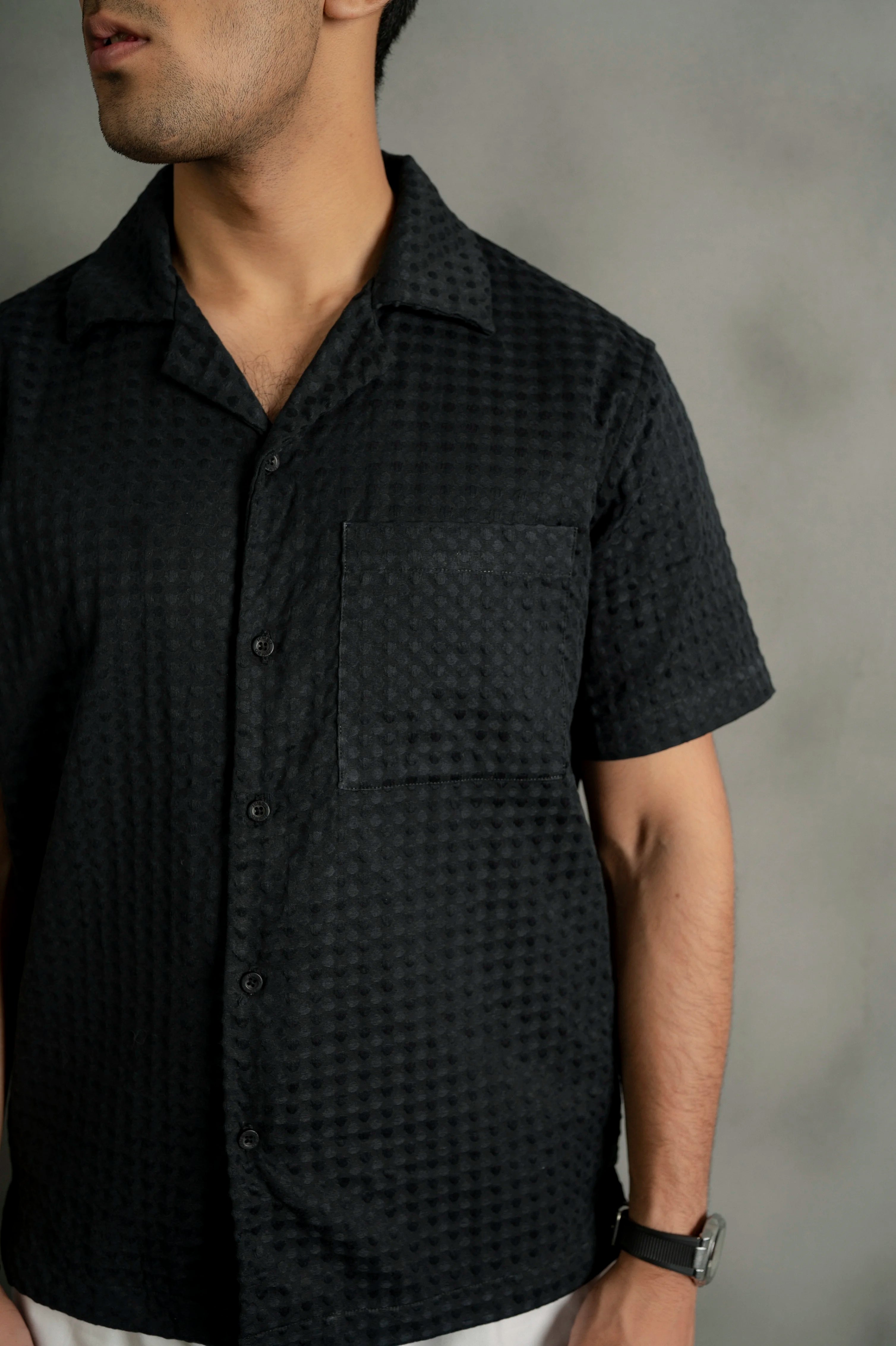 Black Cuban Shirt