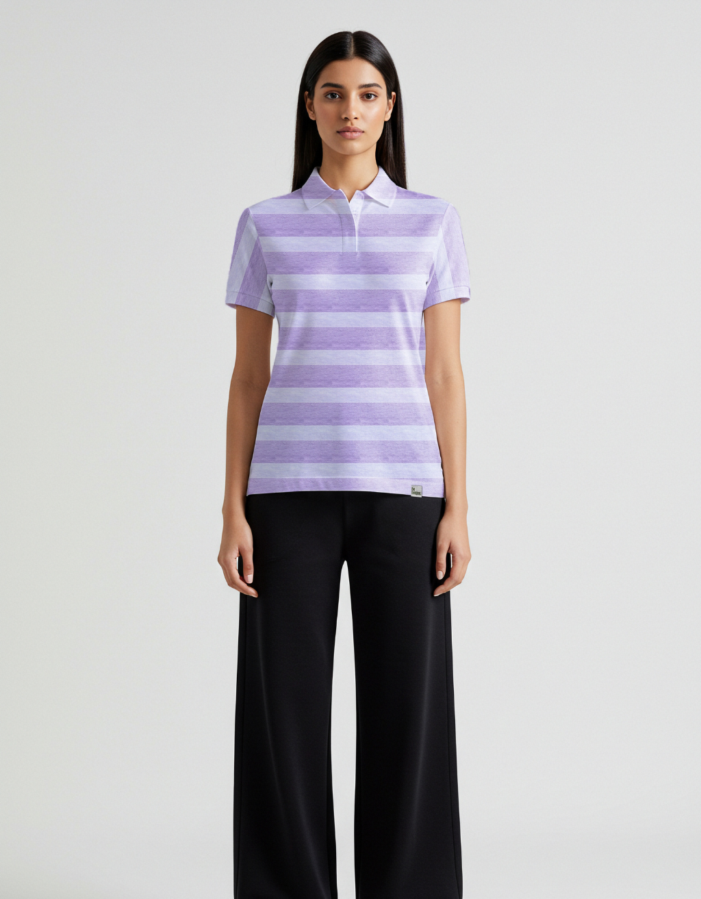 Lilac Strip Polo