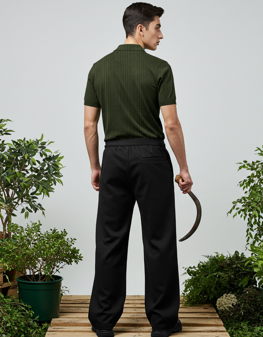 Black Baggy Trouser
