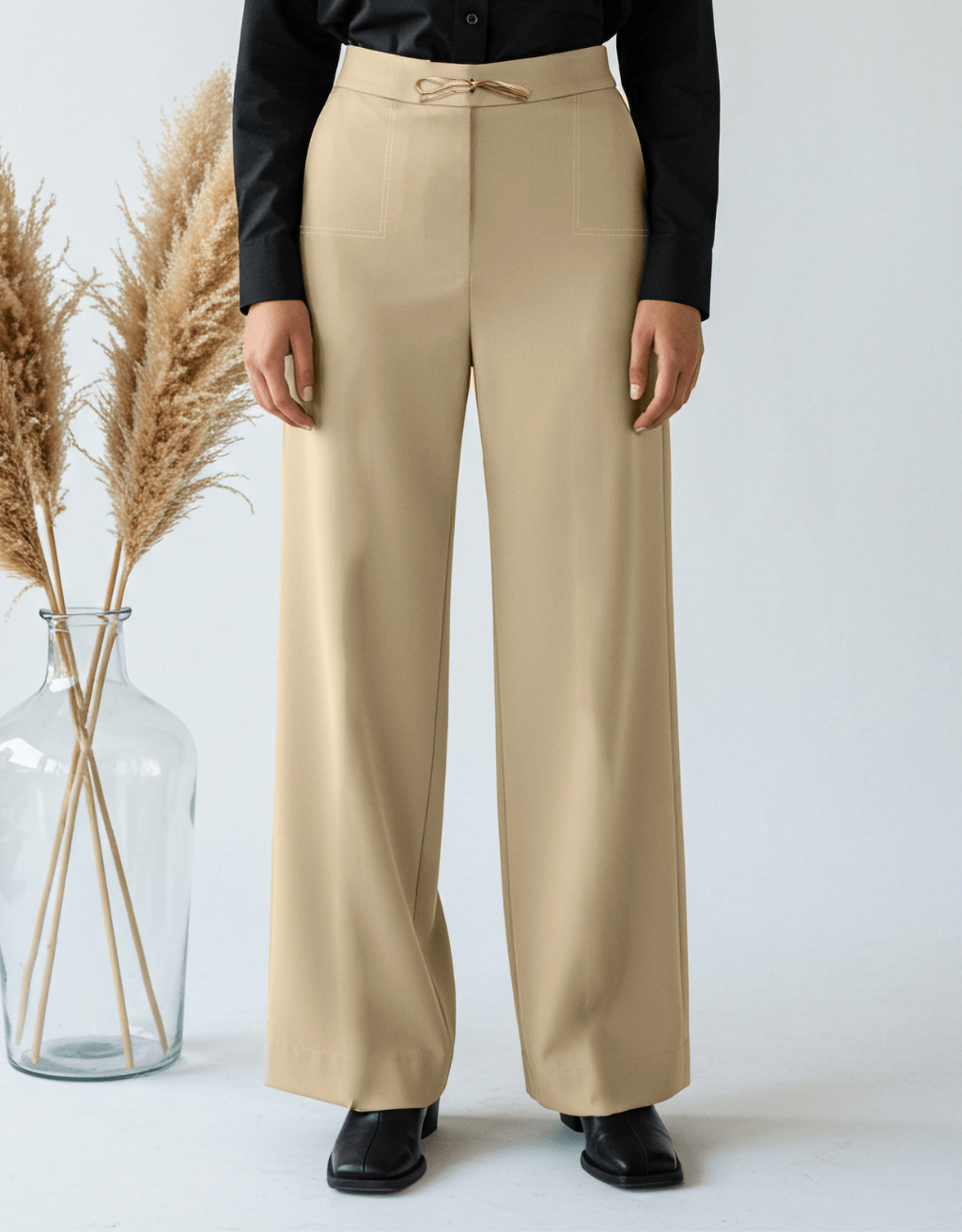 BeigeCore Straight Trouser - Boujee