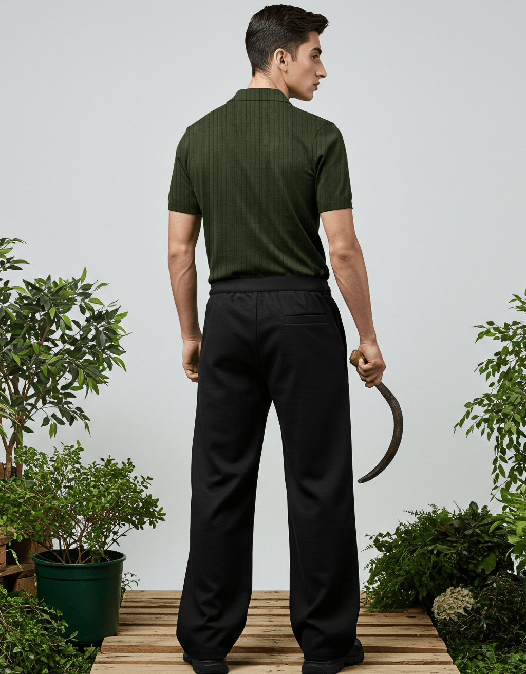 Black Baggy Trouser - Boujee