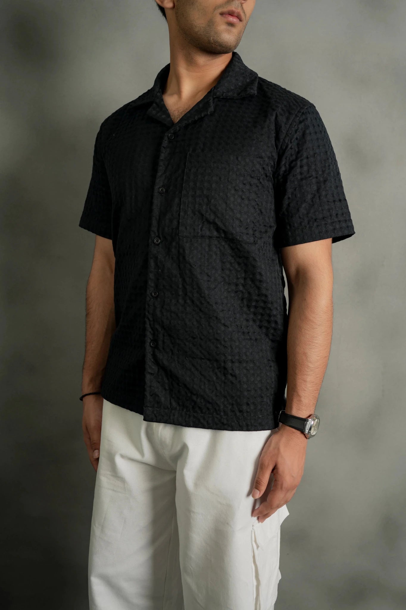 Black Cuban Shirt - Boujee