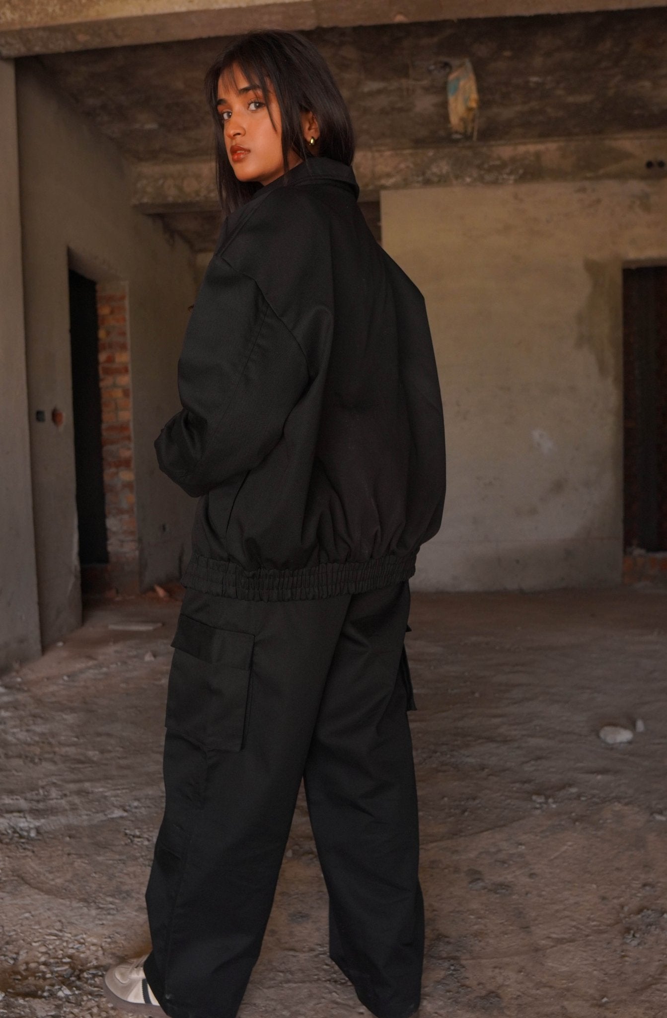 Black Twill Trouser - Boujee