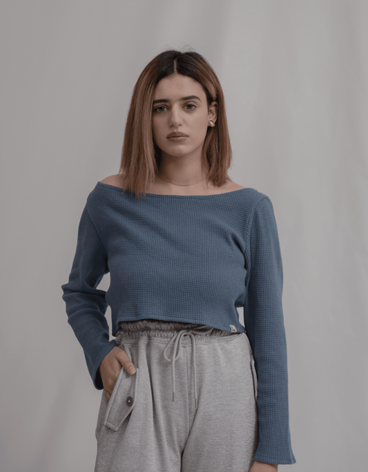 Boat Neck Crop Top - Boujee