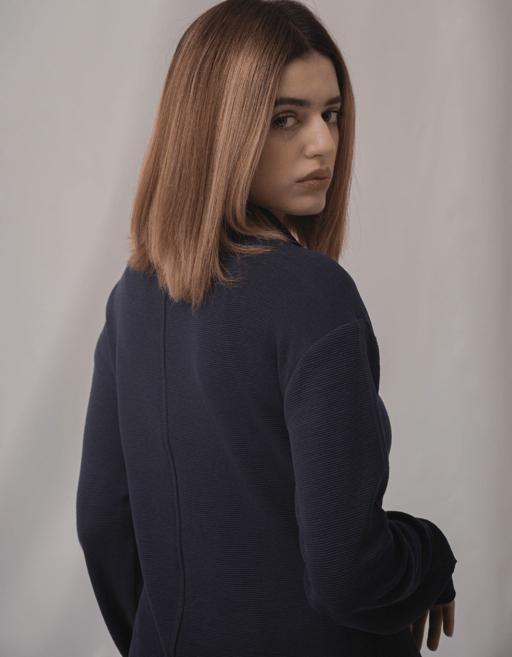 Dark Blue Button Down Shirt - Boujee