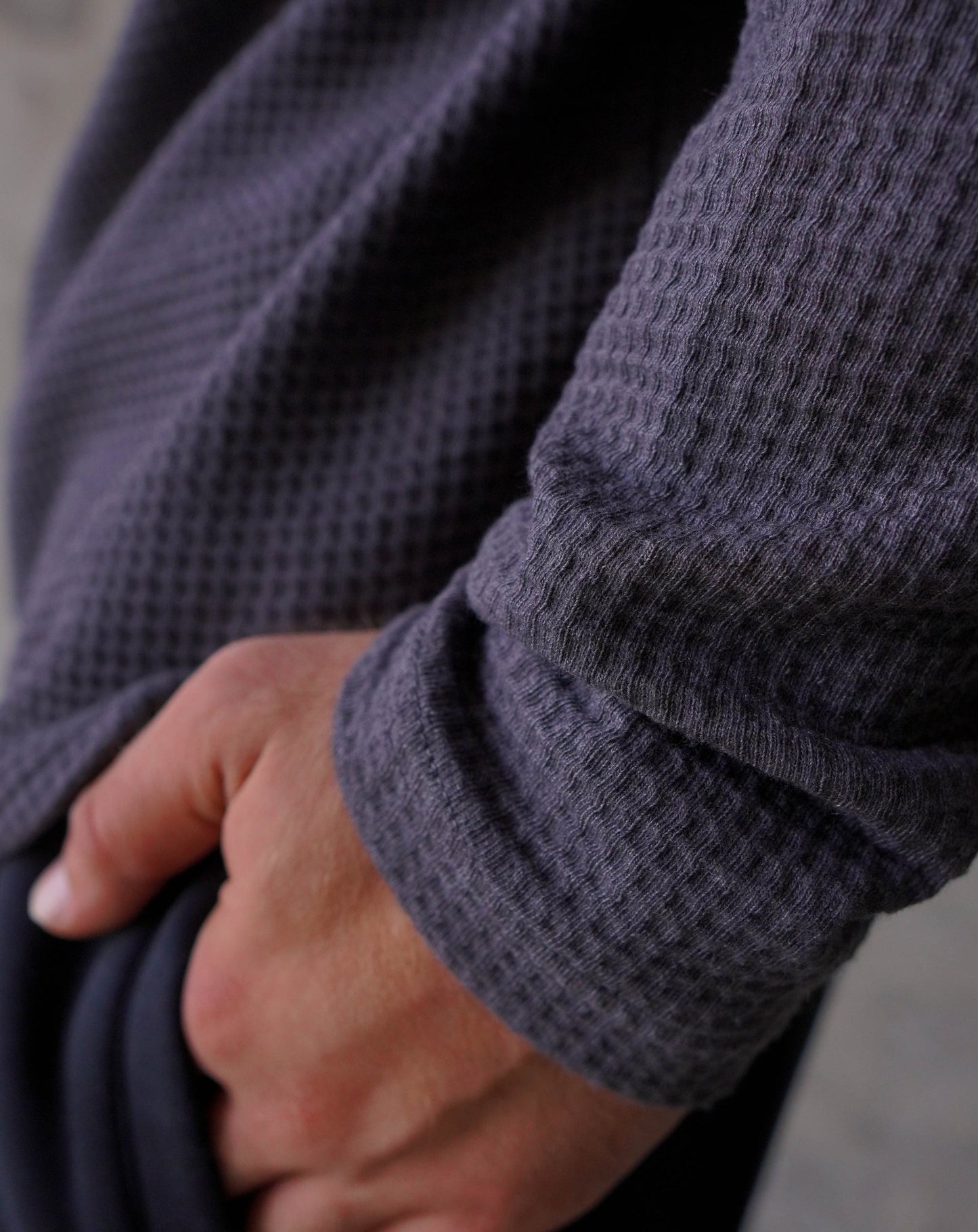 Dark Grey Thermal Shirt - Boujee