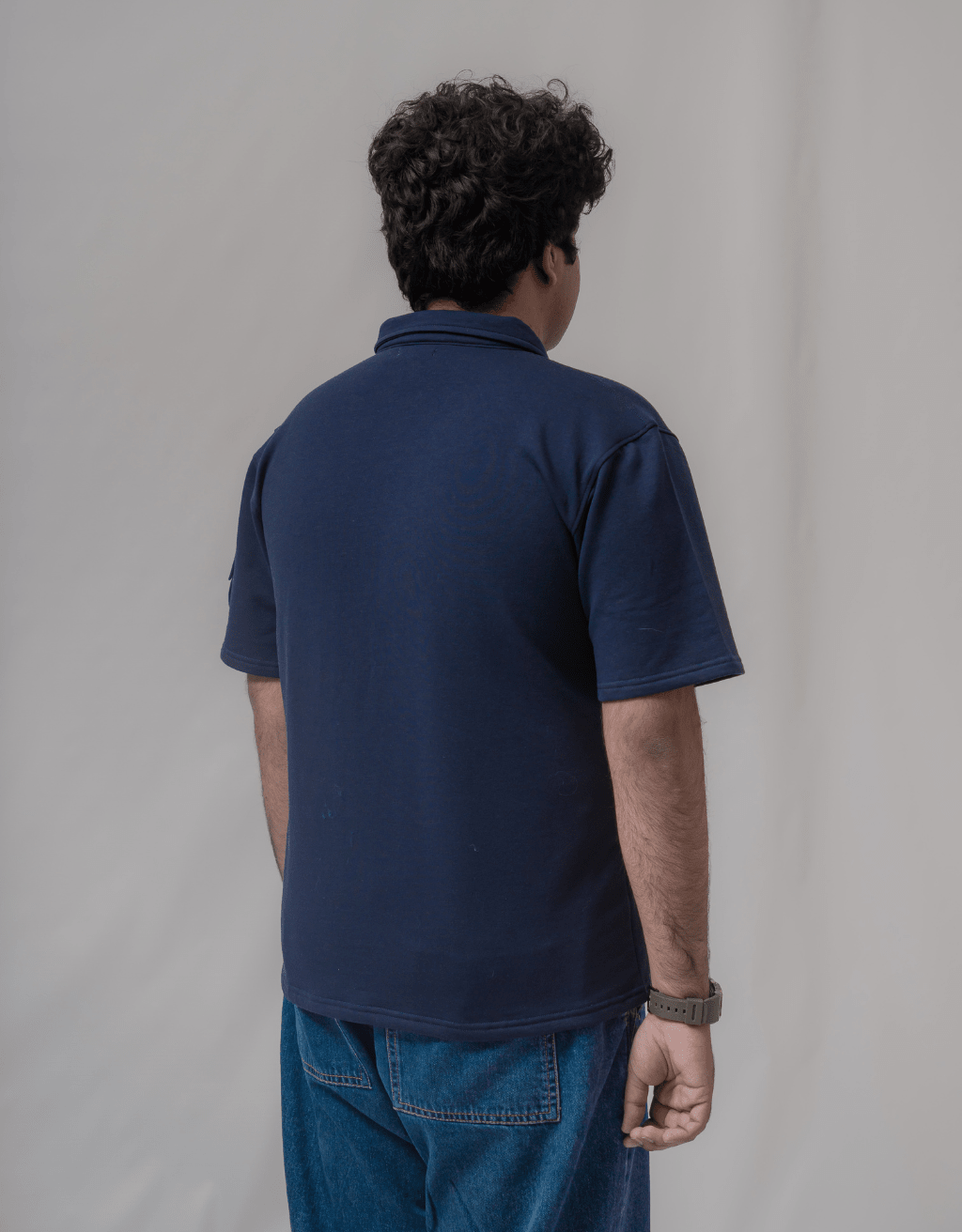 Fleece Zip-collar T-shirt - Boujee
