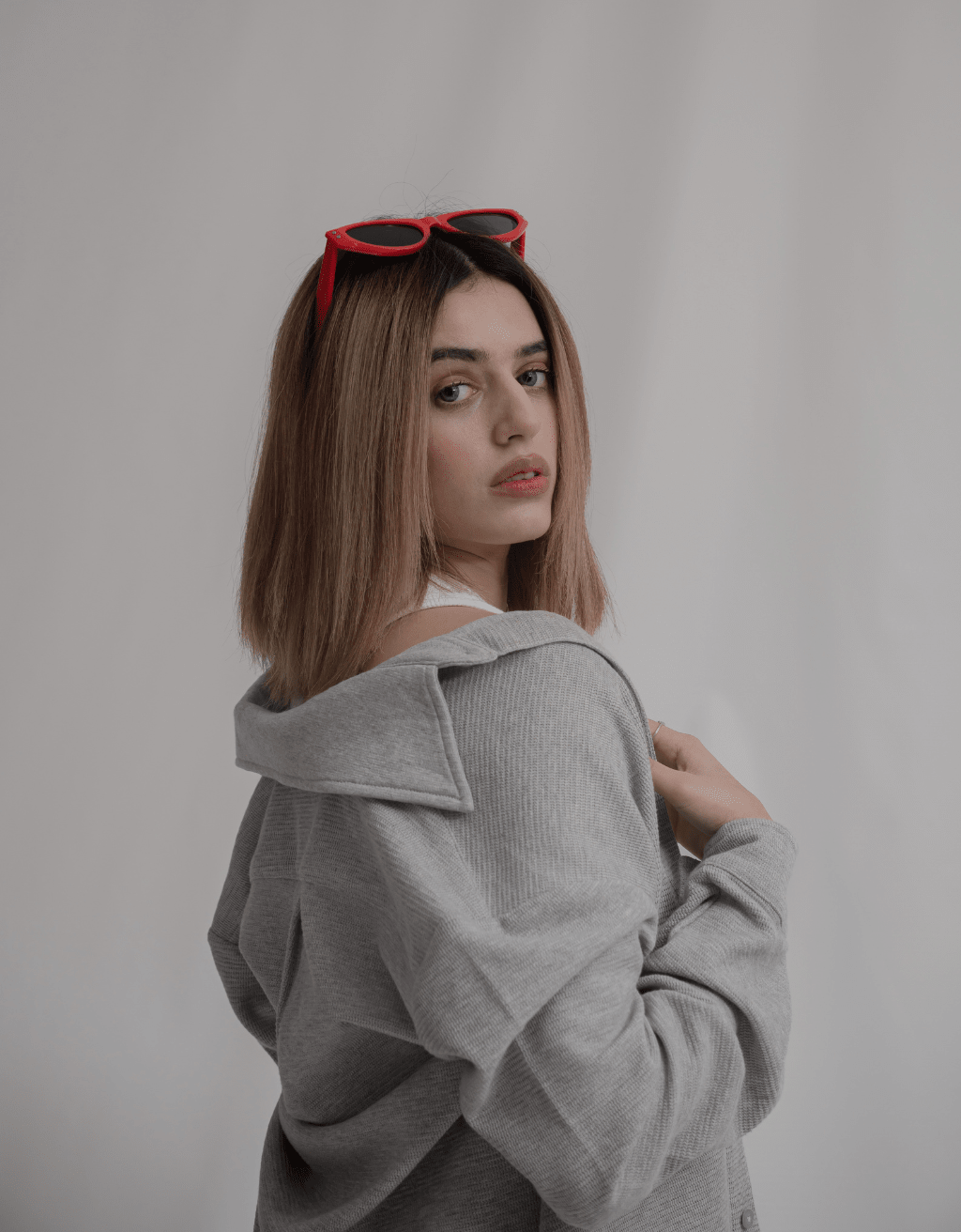 Light Gray Button-Down Shirt - Boujee
