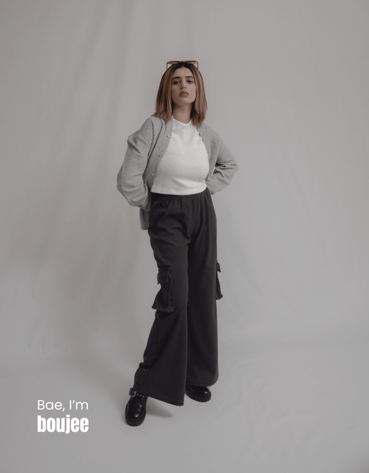 Light Gray Button-Down Shirt - Boujee