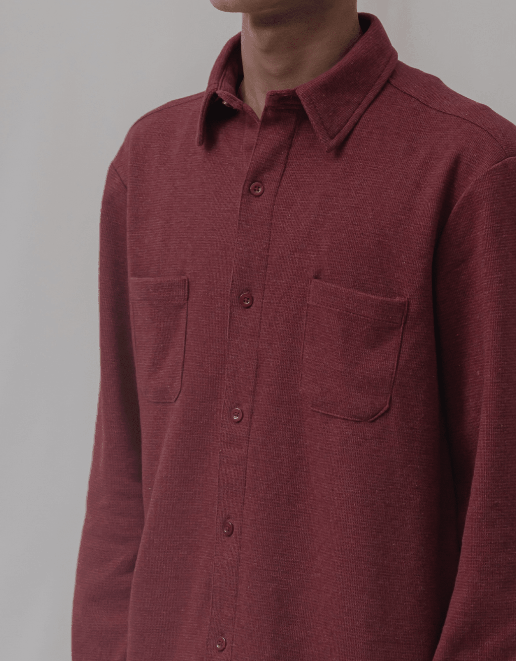 Maroon Button Down - Boujee