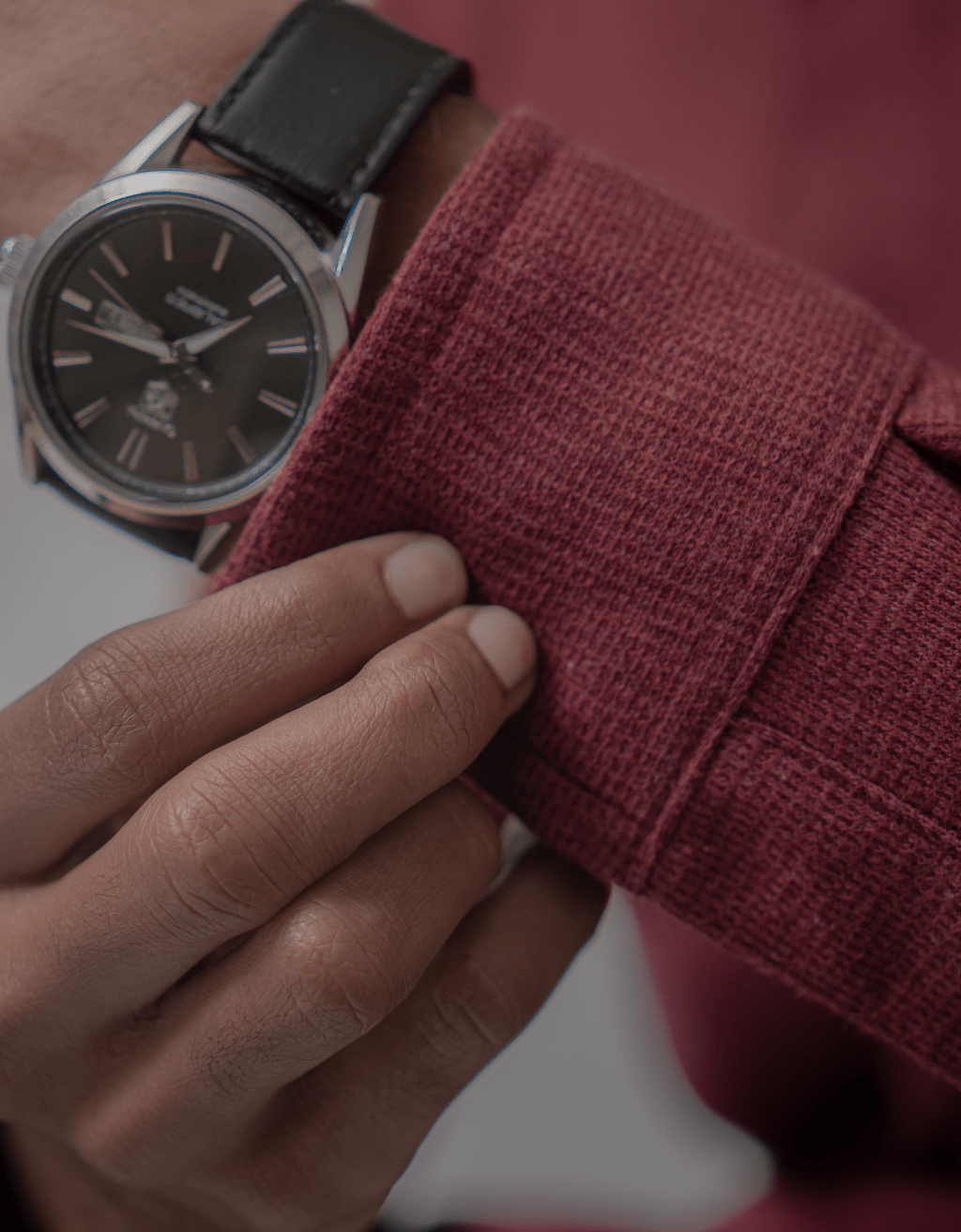Maroon Button Down - Boujee