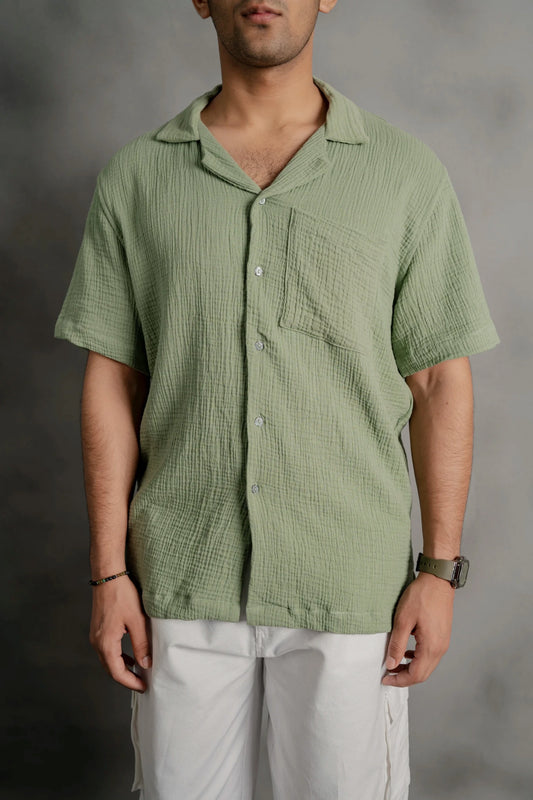 Matcha Cuban Shirt - Boujee