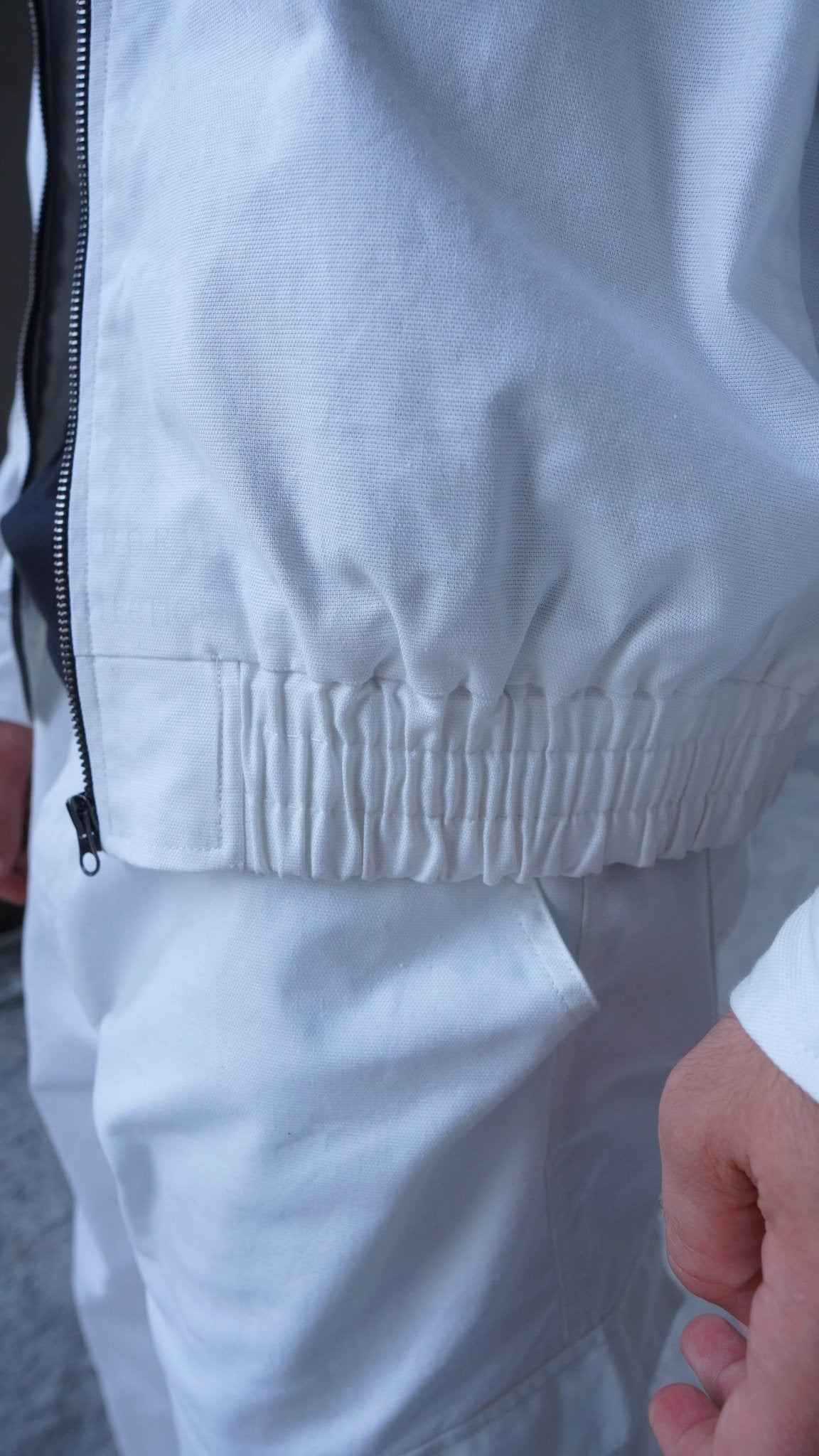 White Twill Jacket - Boujee