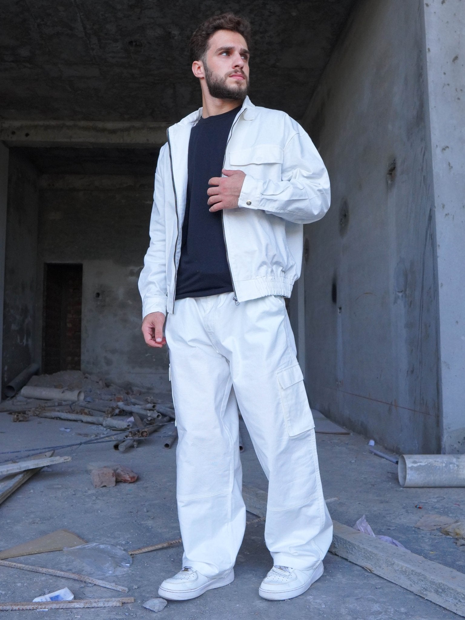 White Twill Trouser - Boujee